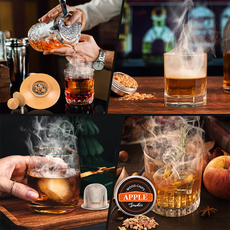 Whiskey smoke houtsnippers - 6 Verschillende houtsoorten